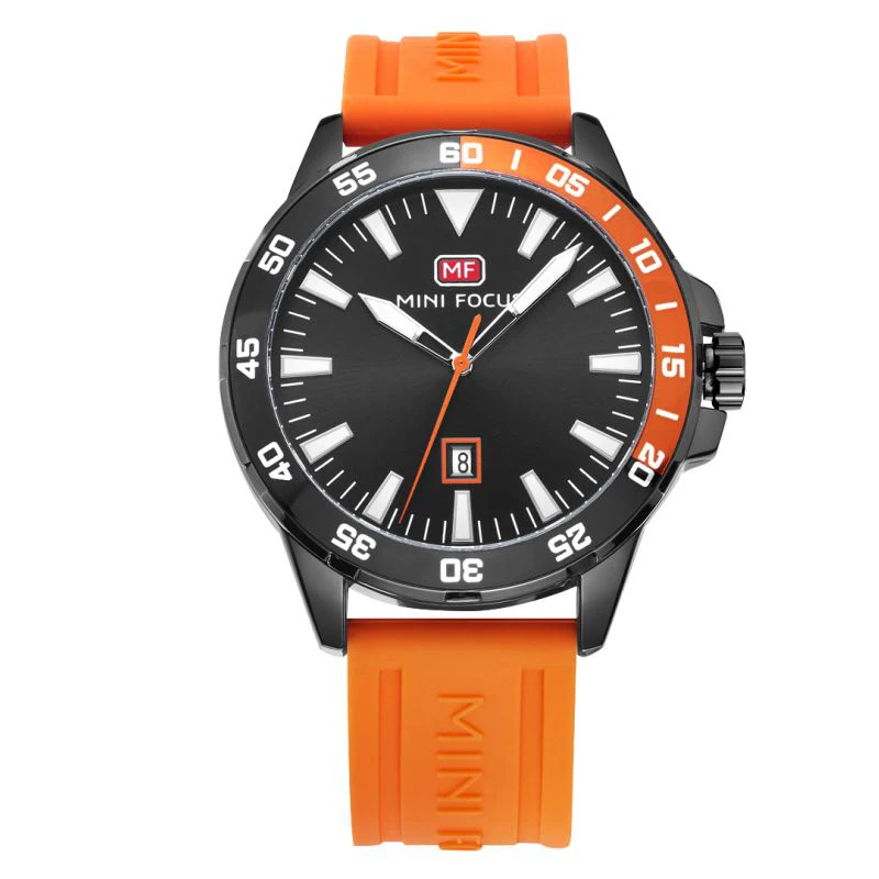 2024 popular design navy blue simple mens japan movt quartz watches relojes para hombres silicone strap mini focus watch