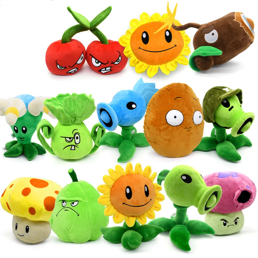 wholesale high-quality 25cm plants plush toy plants vs zombies stuffed plush toys plants plush toys for fans gifr