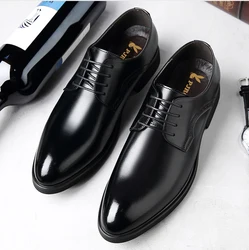 2020 Handmade Classical Italian Shoes Men Genuine Leather Italian Carved Wedding Mens Dress Shoes for Business