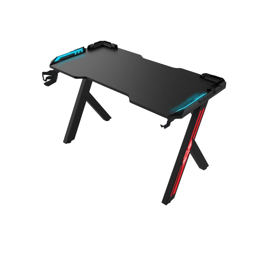 Factory Custom Gaming Table Pc Desk I Shaped Led Gaming Desk For PC Gaming Desk Table