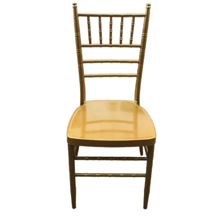 Wholesale Morden Golden Transparent White Metal Portable Party Banquet Event Wedding Hotel Chair