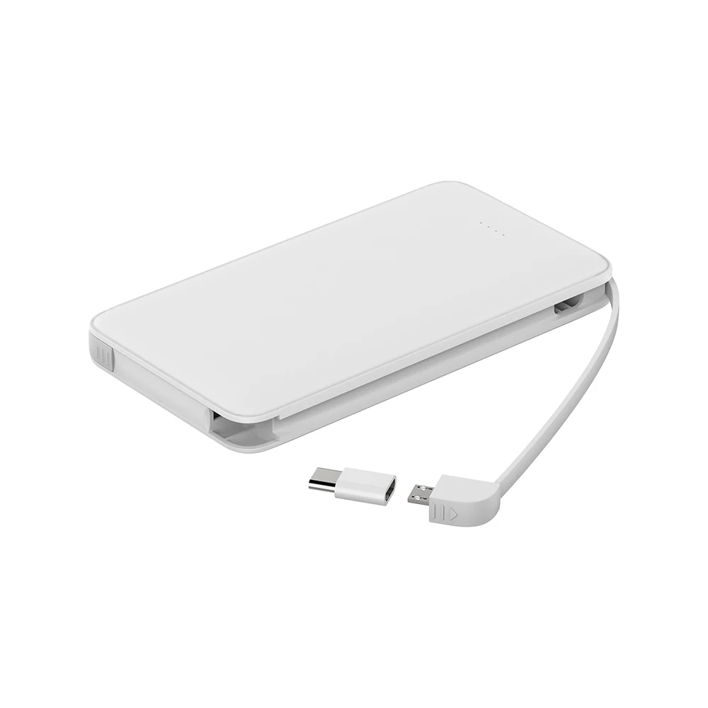 cute hand warmer power bank with output cable
