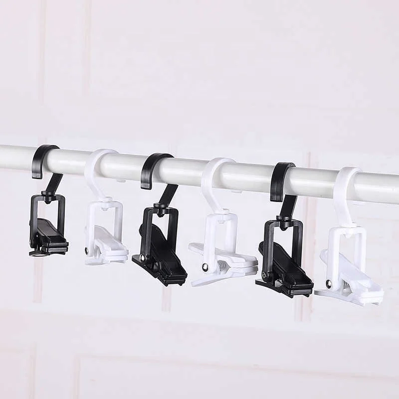 Multi-Functional Plastic Clip Store Coat And Hat Clip Swivel Hook Curtain Storage Clip Household