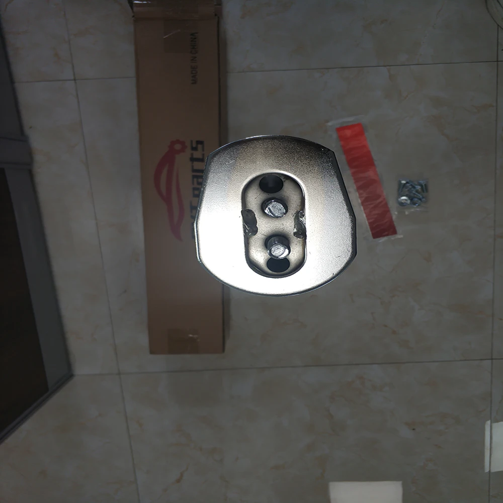 Straight steel & stainless mud flap hanger for American Truck