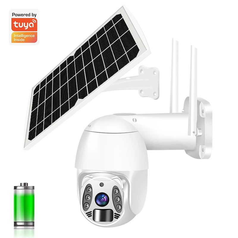 New product 4G HD solar power IP security camera, wifi solar camera with LED lighting