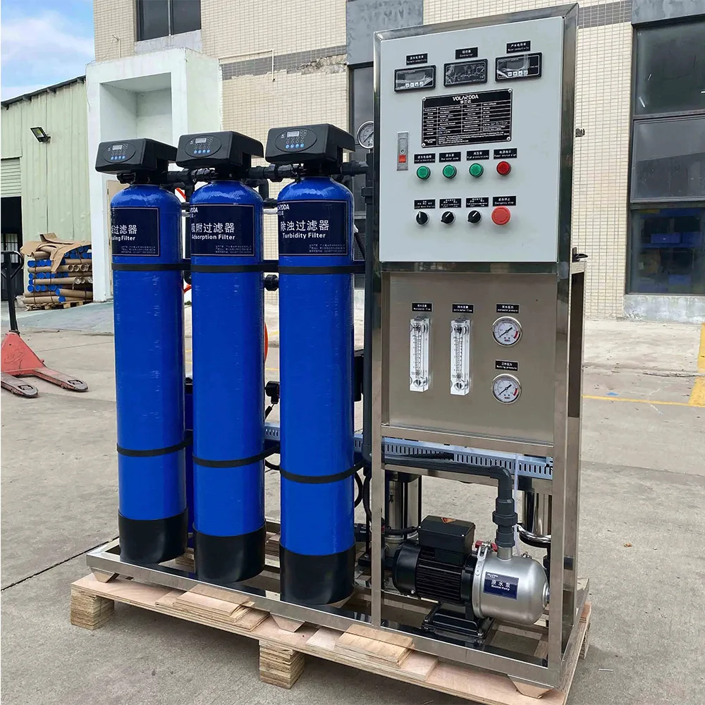 Best Quality 250LPH salt water treatment plant machinery desalination system ro water purifier machine for farmland irrigation