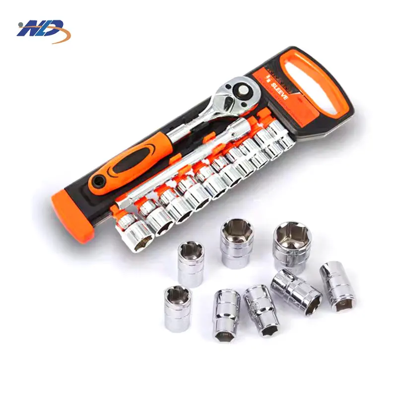 12-piece wrench socket set High torque 12.5mm household automotive repair kit 1/2 inch ratchet Set de socluri cheie