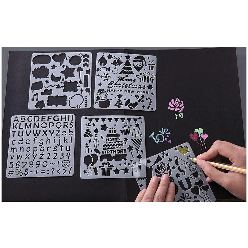 Painting Use Stencil Craft Custom Drawing Plastic for Kids