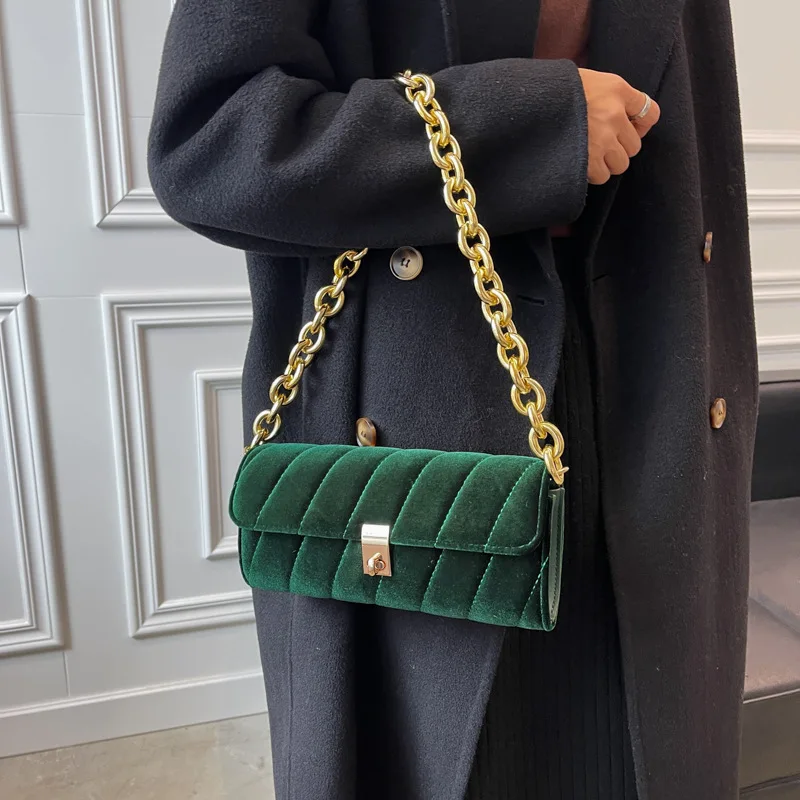 Luxury embroidery thread women hand bag ladies shoulder messenger small purse mini handbag velvet bags with