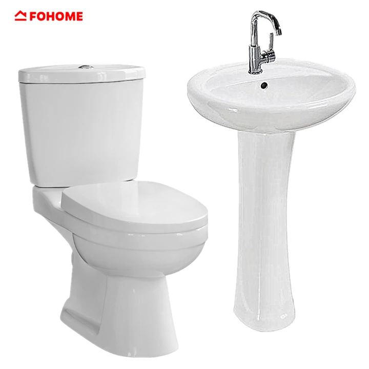 Сберегающий воду набор из двух частей для туалета и умывальника