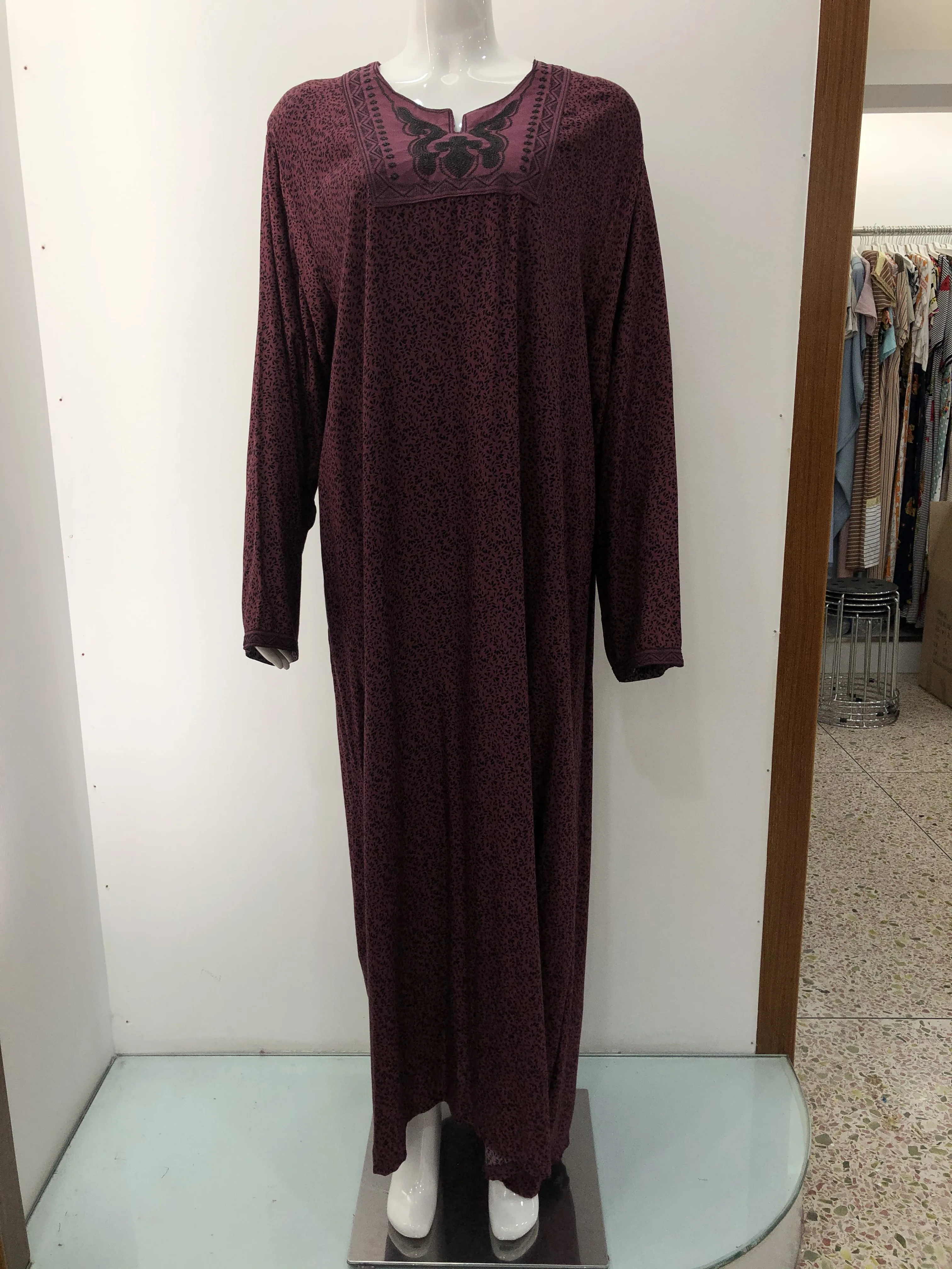 Марокканская женская ночная одежда летняя вискозная мусульманская женское длинное платье