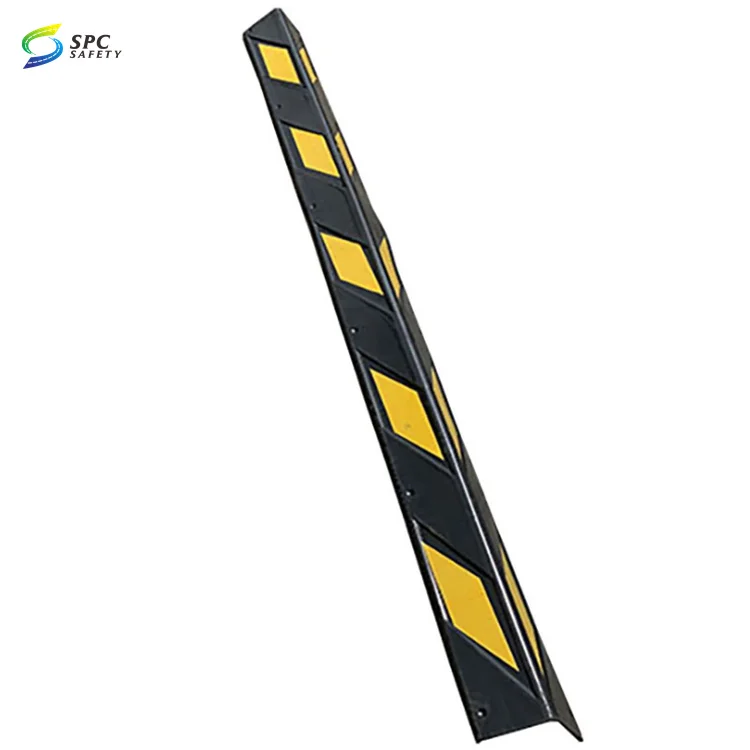Highly visible Factory warehouse Parking lot Garage column 1500mm super Long flexible Rubber corner guard wall corner protector
