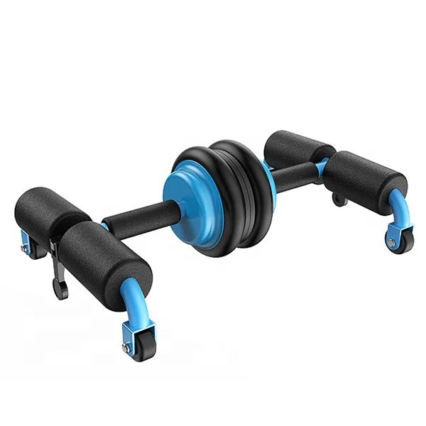 ZT Fitness AB Roller Yoga Push Up Bars Exercise Abdominal Massage Roller Sit Up Bar Set