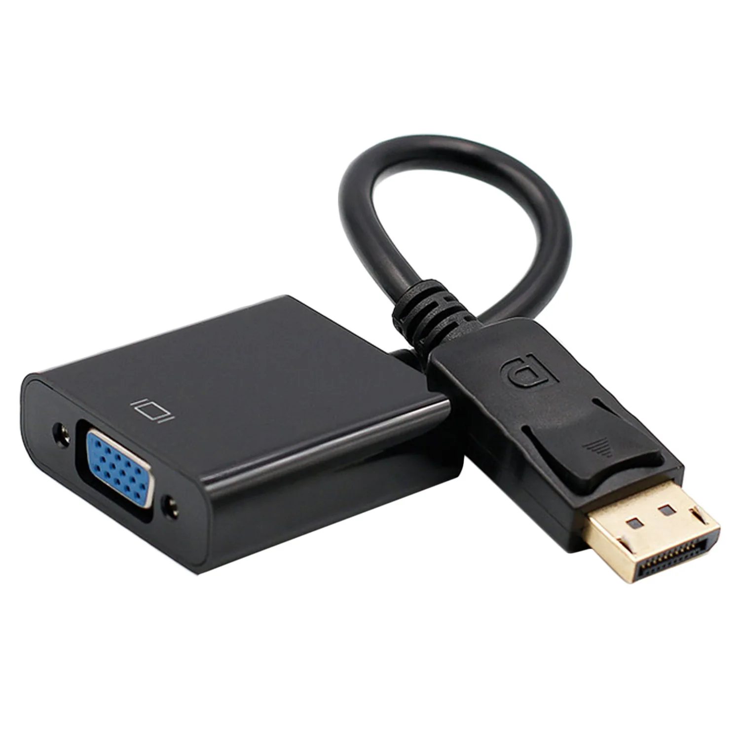 Позолоченные 1080P разъем для подключения дисплея к vga 15PIN Женский адаптер конвертер кабель displayport DP to vga конвертер