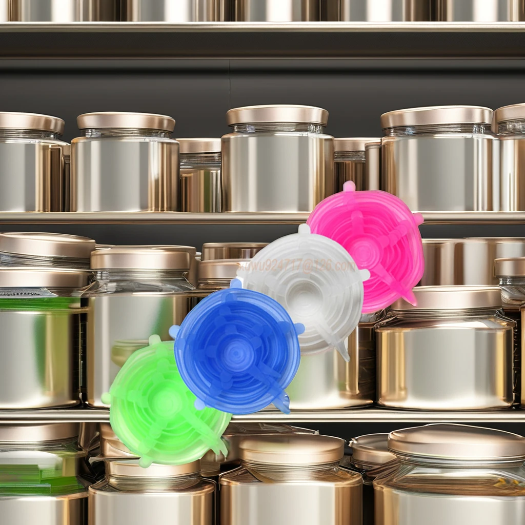 Hot Selling Food Grade Silicone Flip Top Cap Reusable Freshness Lid for Fruit Convenient and Practical for Food Storage