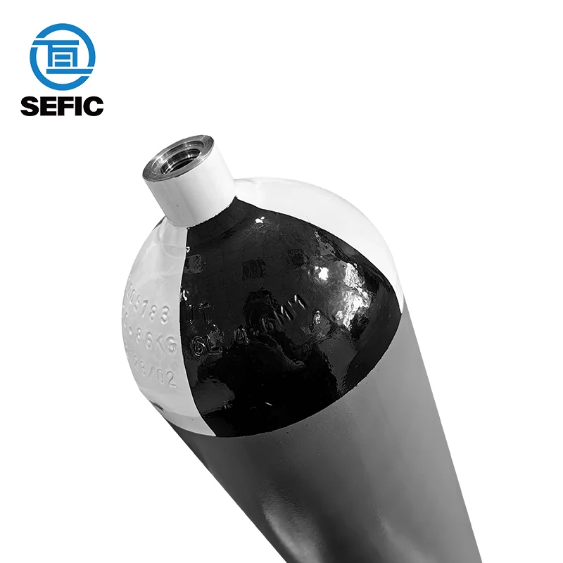 Good Sale 6L SCBA Steel Cylinder High Pressure 300Bar Air Tank for Breathing Apparatus Cylinders