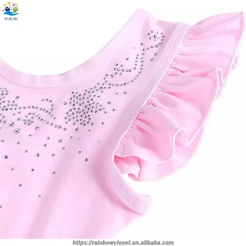 Baby Girls Romantic Spandex Tutu Dress Ballet Dance Costumes Leotard for Gymnastics and Stage Performance