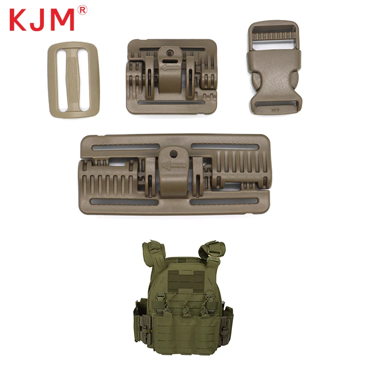 Tactical Vest Accessories Quick Release Buckle Clip Heavy Duty POM Webbing Nylon Waist Shoulder Strong Pull Adjustable Buckle