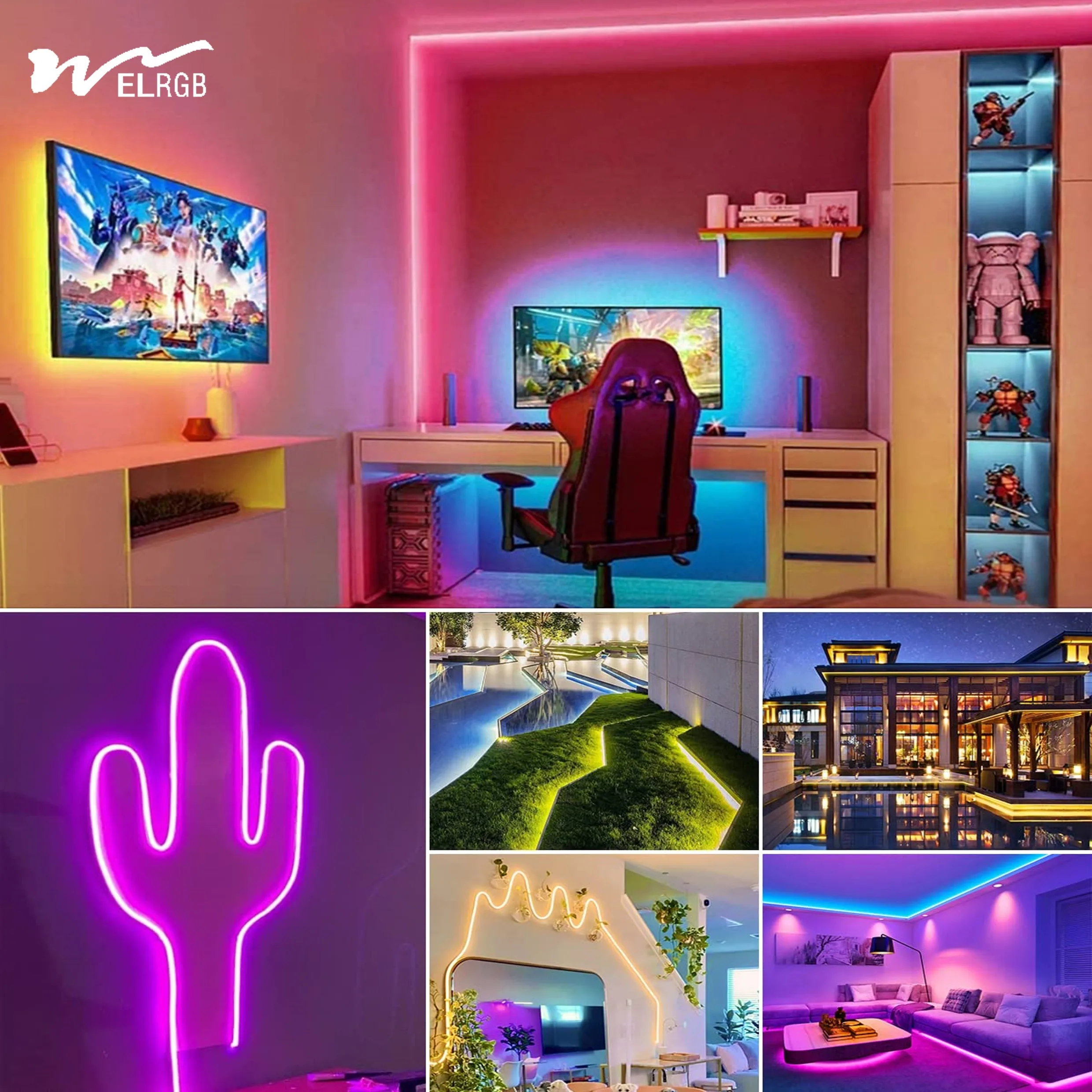 Popular Customizable Party Lights Outdoor indoor led strip 110V~220V AC Waterproof Led Neon Lights IP67 waterproof neon light