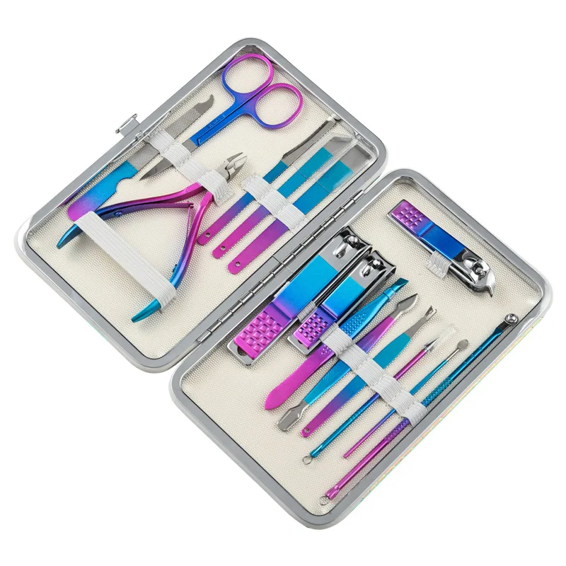 Manicure set personal care 7/10/12/15 pcs  manicure set nail clippers pedicure kit