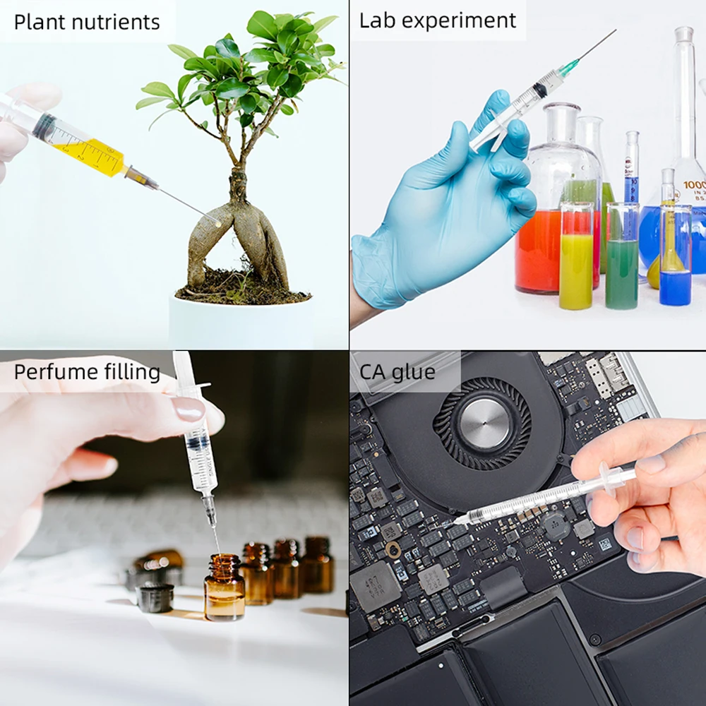 Industrial Syringe Plastic Luer Lock  Syringe with Blunt Needles