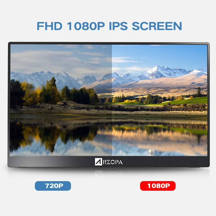  FHD IPS 133 дюйма 4k монитор игровой портативный LCD 1080P компьютерные мониторы с microtouch Type-C USB для ноутбука