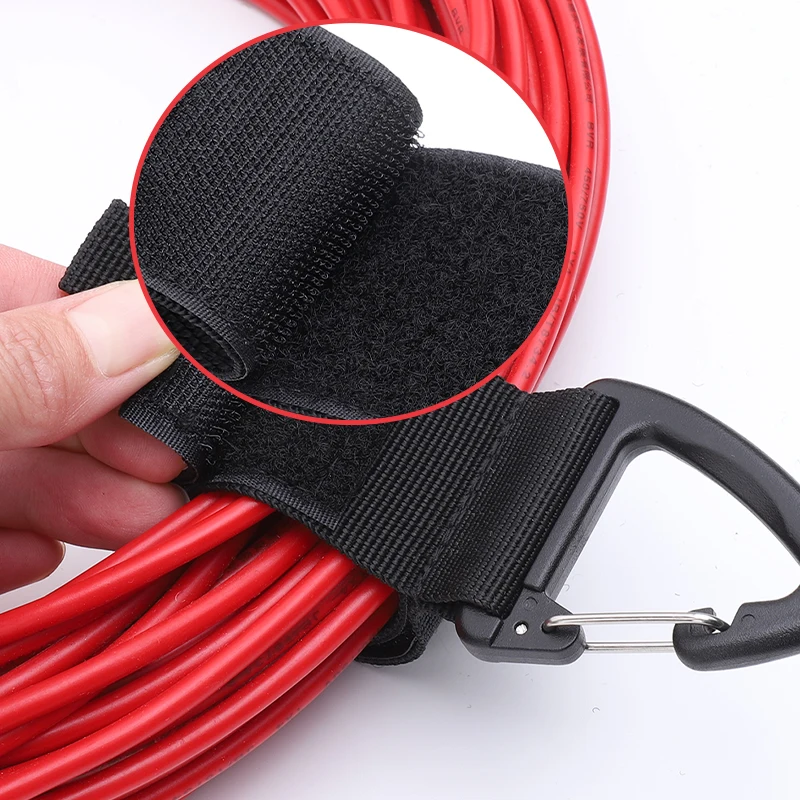Extension Cord Wrap Keeper Heavy Duty Organization Storage Strap with Triangle Buckle for Hanging /cable hook loop hose strap