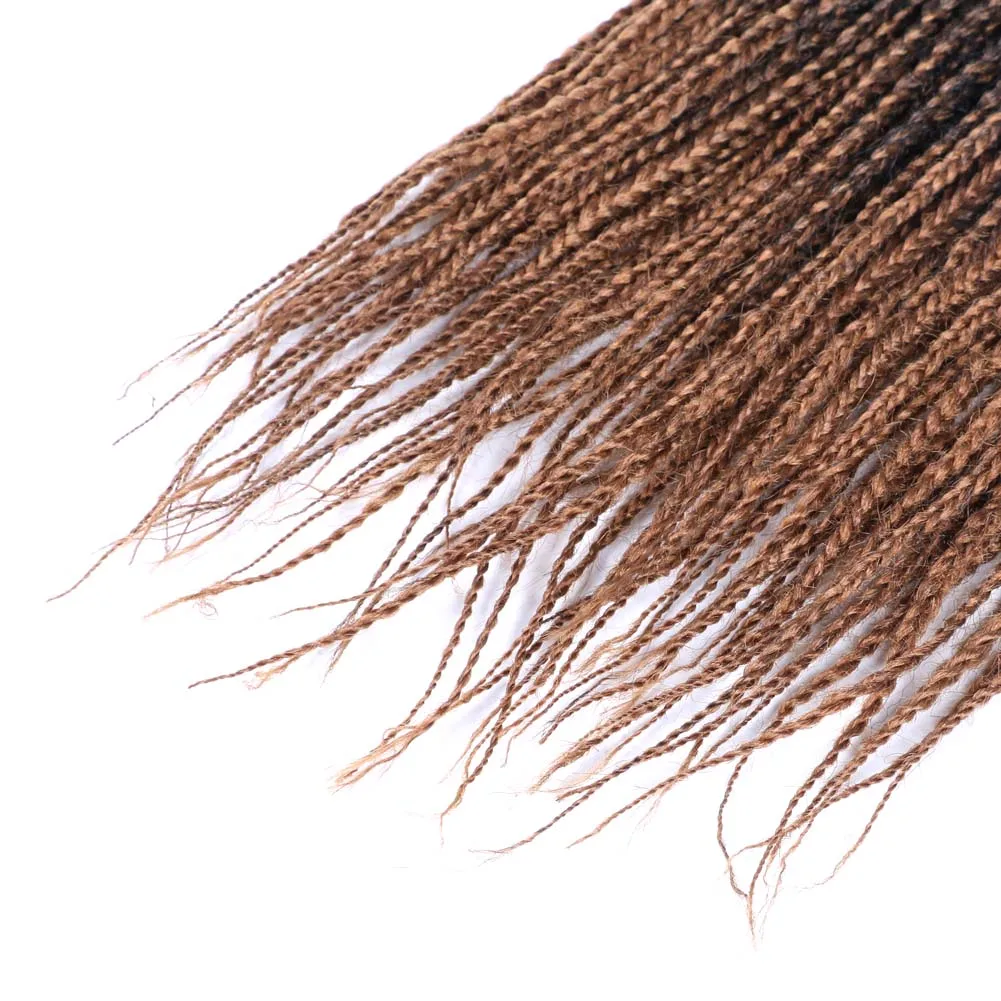 22 Strands/Pack Braids Senegalese Twist Ombre Crochet Hair Extensions Box Braid Crochet Hair Box Braid Extensions