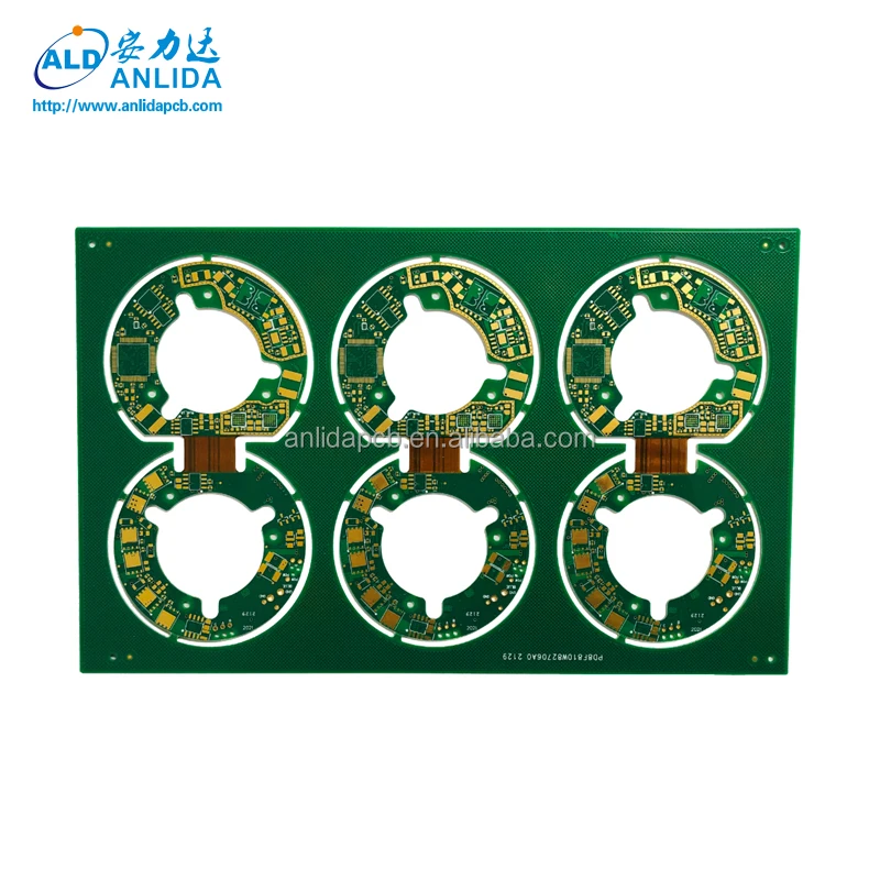 Высокое качество 8 комплектов в партии слоев тверд-гибких печатных плат HDI PCB програмная панель Жесткая гибкая печатная