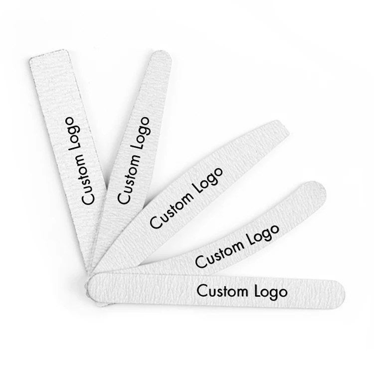 Professional 80/100/150/180/240 Grit Zebra Disposable OEM Customized Print Personal Logo Manicure Set Nail File
