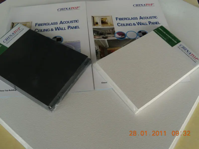 acoustic fiber glass ceiling (NRC>0.95)