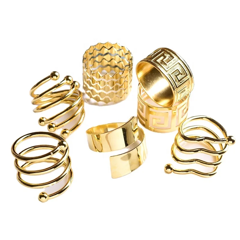 Gold Accessories Napkin Ring Gold Flower Napkin Holder Ring Wedding Napkin Rings Wedding
