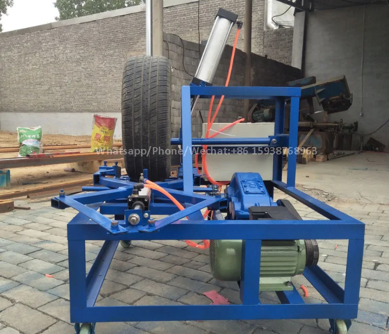 Tire Circle Cutter Shredder Old Car Rubber Tyre Cutting Recycling Processing Machine
