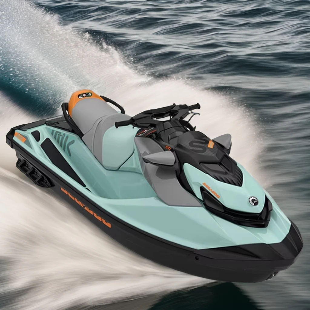 Fast Speed 1500cc 4-Stroke Racing Motorboat 300hp Jet Ski for Water Sports Entertainment Sea Doo 1400cc Jetski