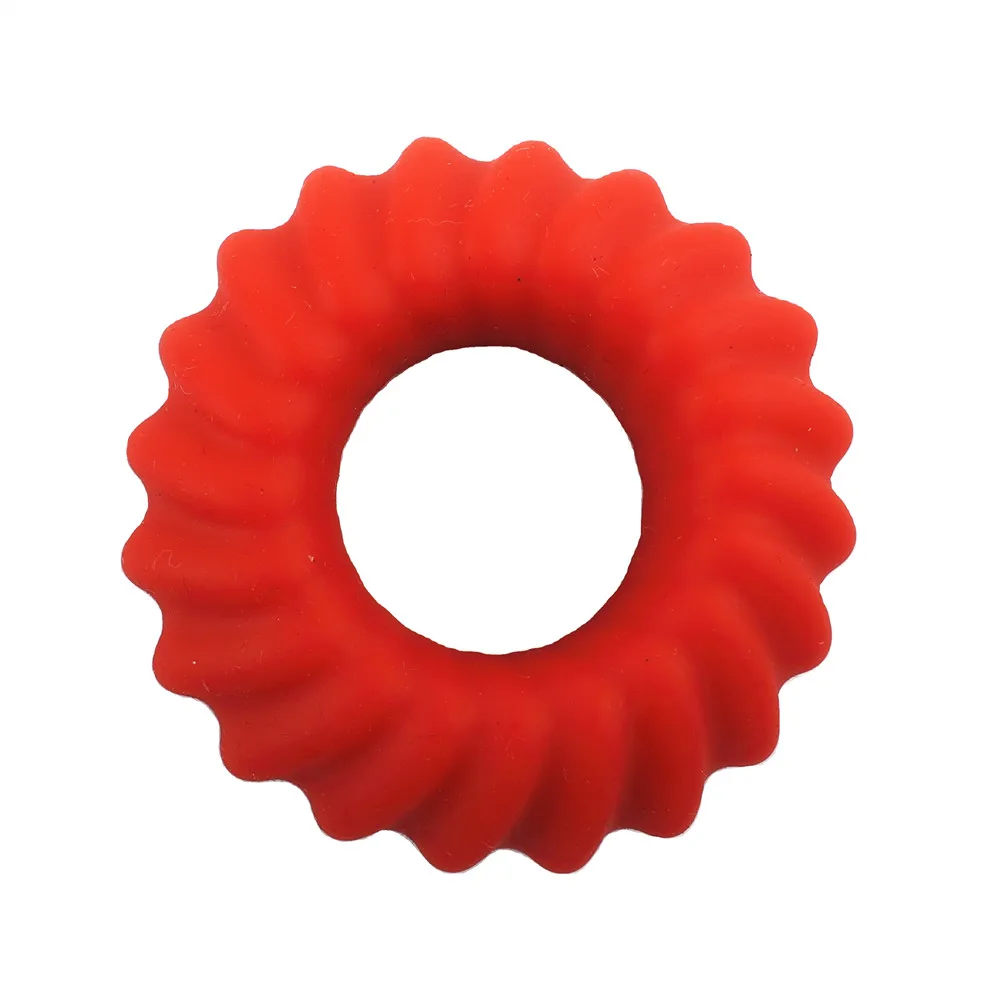 Красное Пилообразное кольцо Силиконовое с хорошей ценой секс-игрушки для мужчин и