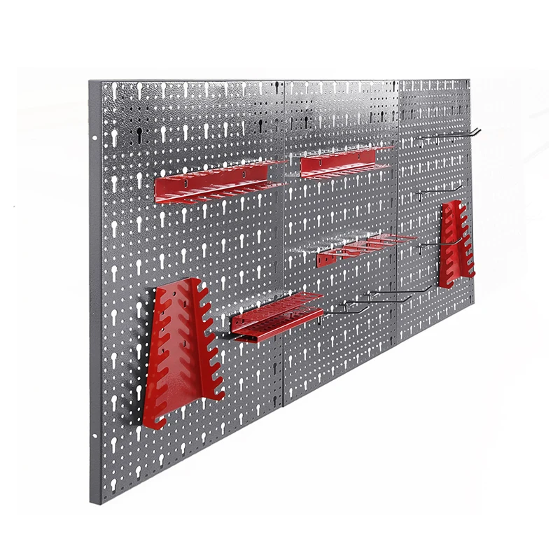 SPCC wall mounted  board accessories hanging pegboard tool display steel panel on the wall organizer