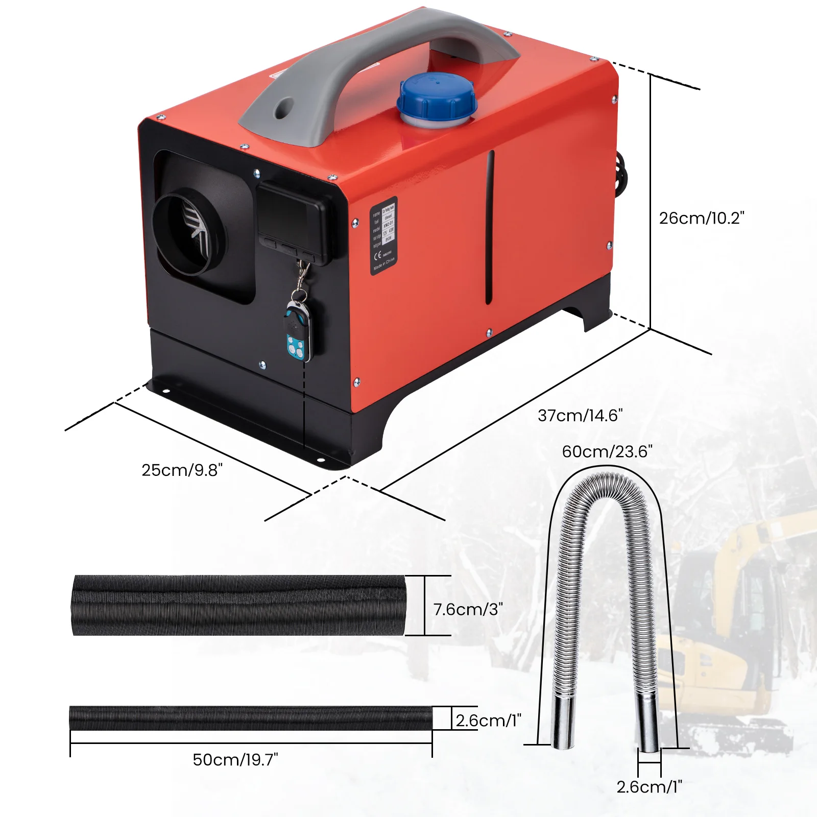 maXpeedingrods 12V Air Diesel Night Heater 5KW LCD Monitor For Trucks Boats Car Vans Motor-home