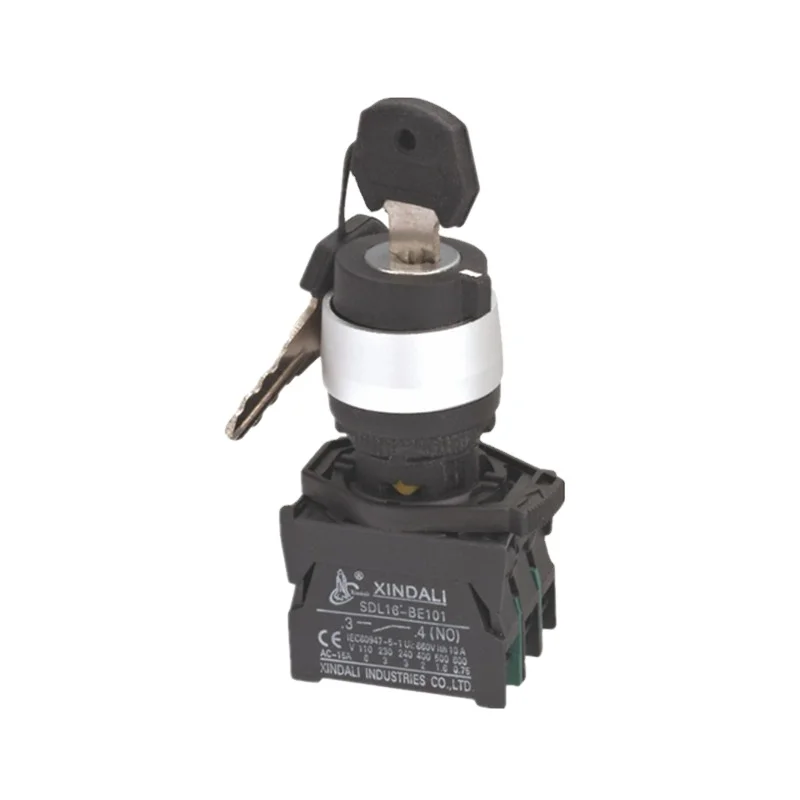 XDL21-BG33 selector switch release with key elevator switch ip65 waterproof push button