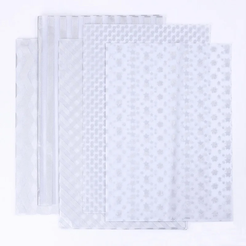 stock 50*70cm 20sheets/bag Large Sheets  Reversible multi-colors  Black Custom Printed Plain Tissue Wrapping Paper For Clothes