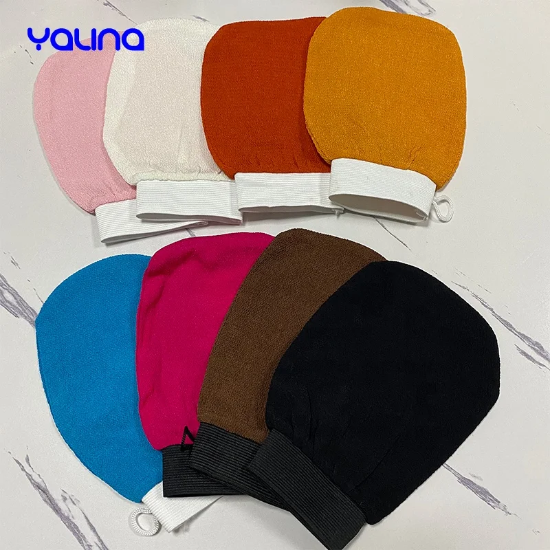 Hot Selling Tan Removal Mitt Trendy Gloves Turkish Bath Exfoliation Gloves Exfoliating Mitt