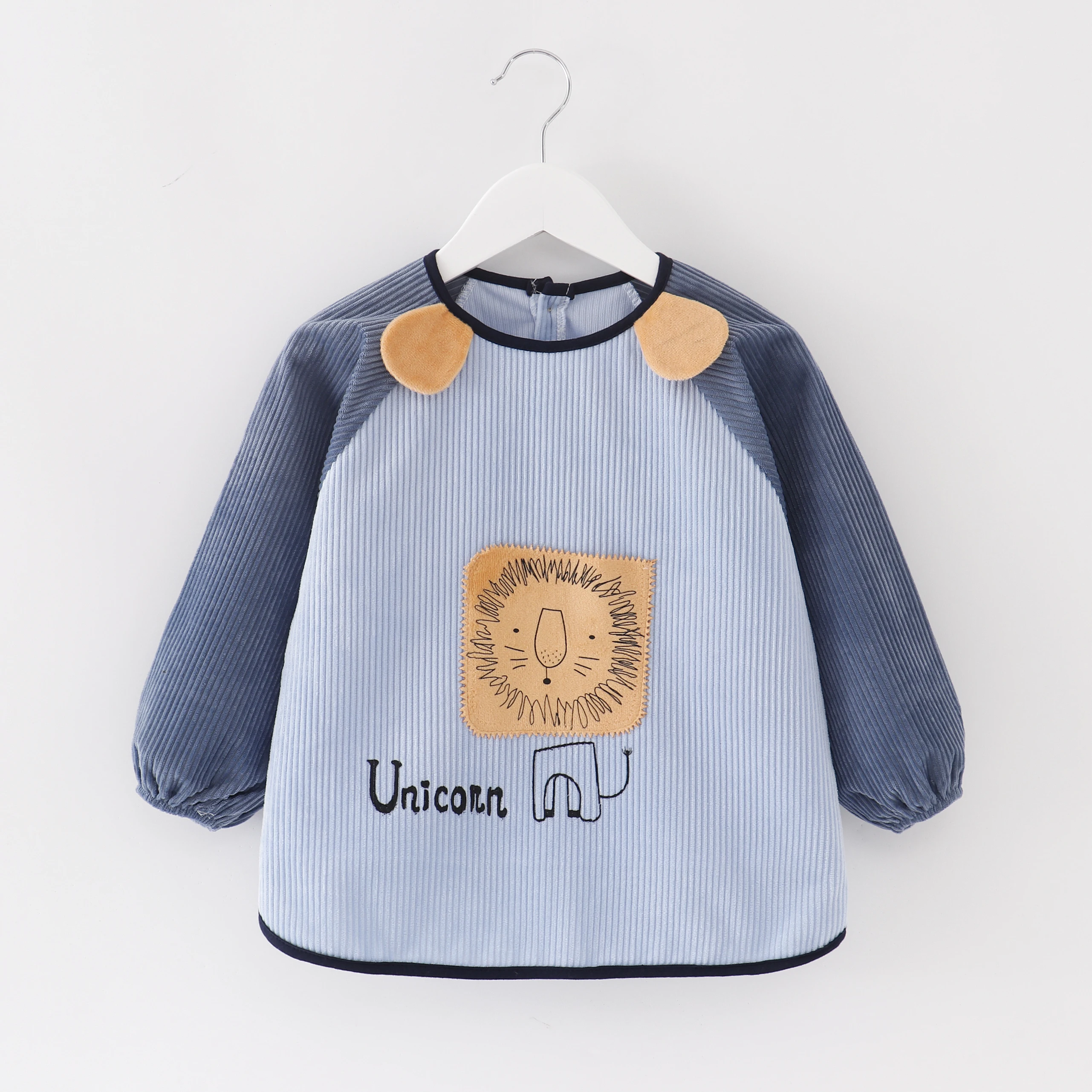 
Cute Baby Bibs Waterproof Long Sleeve Children Kids Feeding Eating Smock Bib 