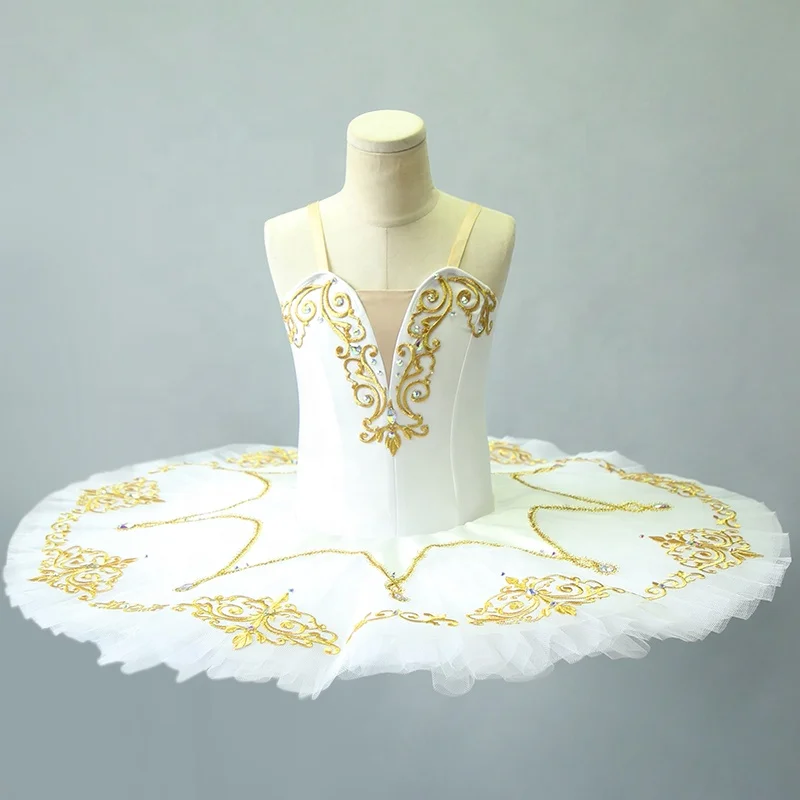 S0013 Classical White Competition Girls Ballet Dance Basic Tutu