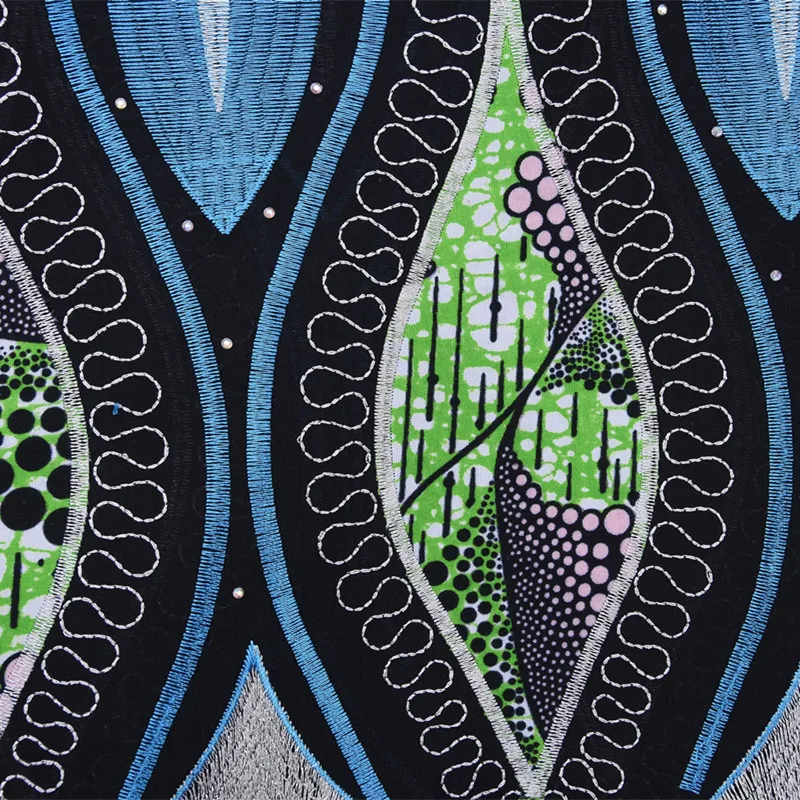 1810 African Bazin Brode Dry Lace Fabric Swiss Voile And 2 Yaards Tulle Lace Fabric