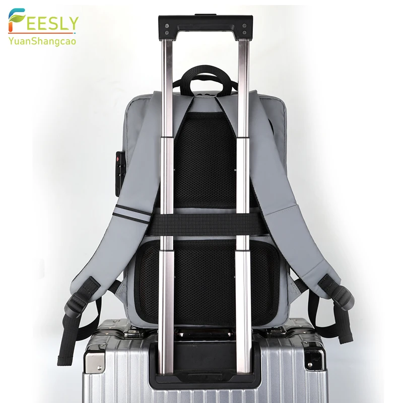 2023 new arrival multi-functional cyber hardshell black laptop backpack for school or students