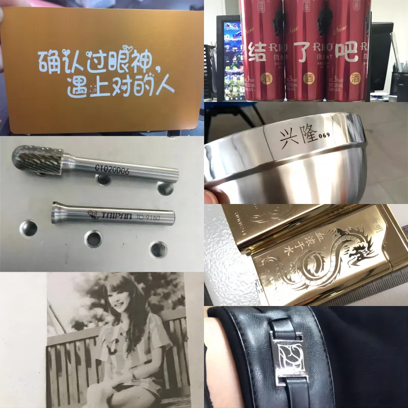 20W/30W/50W/100W Fiber laser marking machine for engraving metal/stone/ceramic/leather/some hard plastic/painted materials