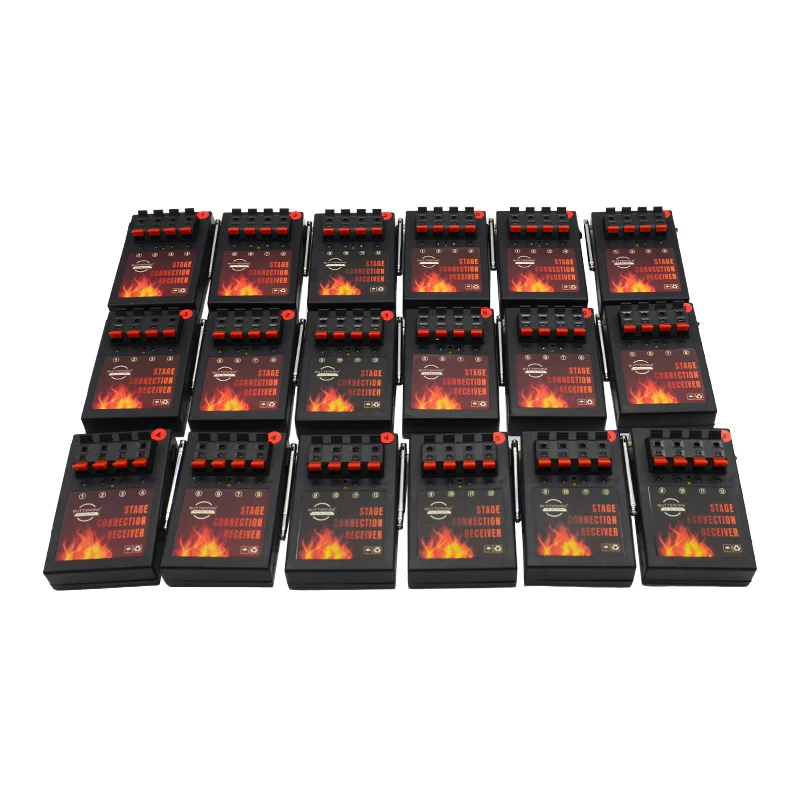 72 Channel with 18 receivers 4 cue cake fireworks firing system 1200 group transmitter control professional ignition system