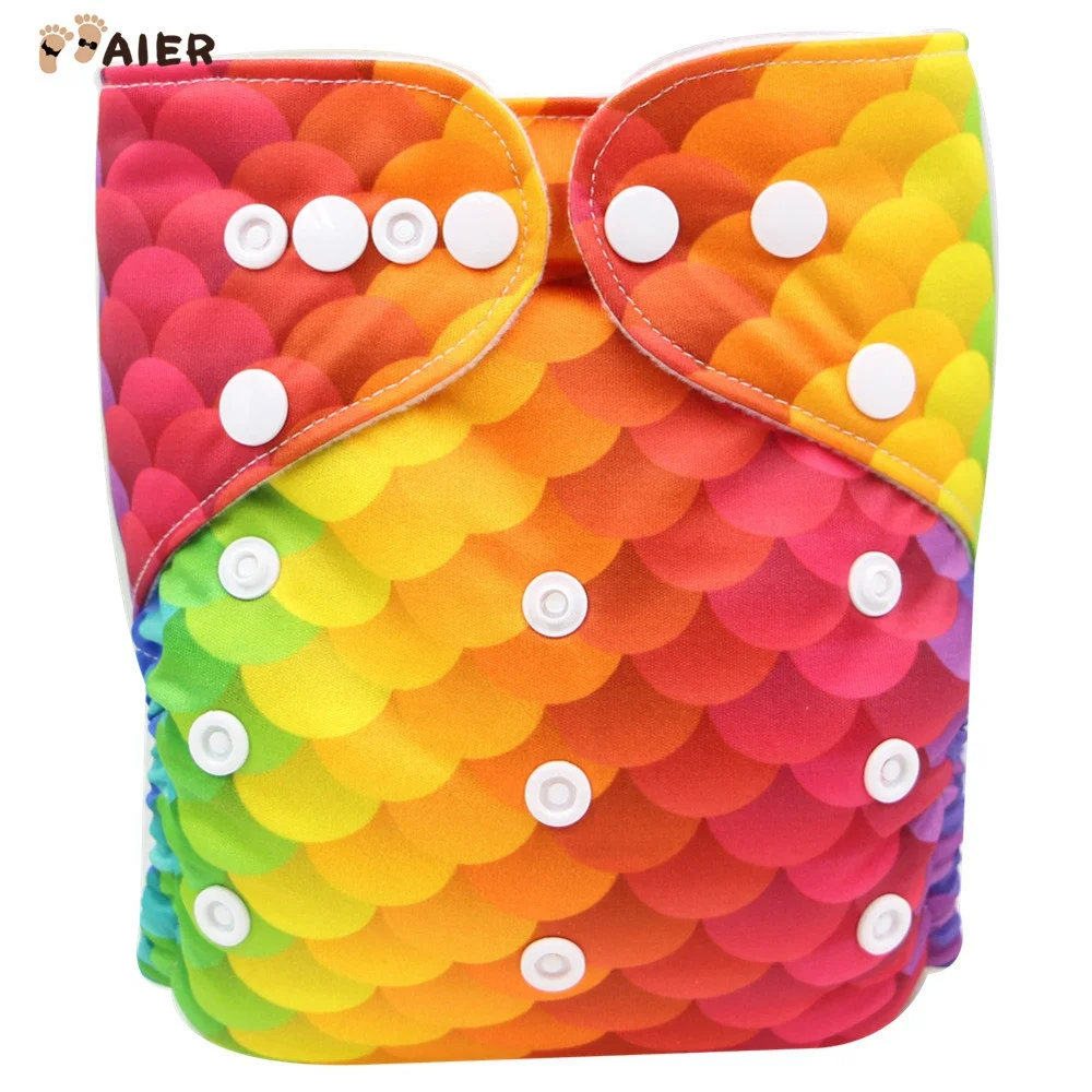 
Aier One Size Adjustable Washable Reusable Diapers Baby boy Cloth Diapers 