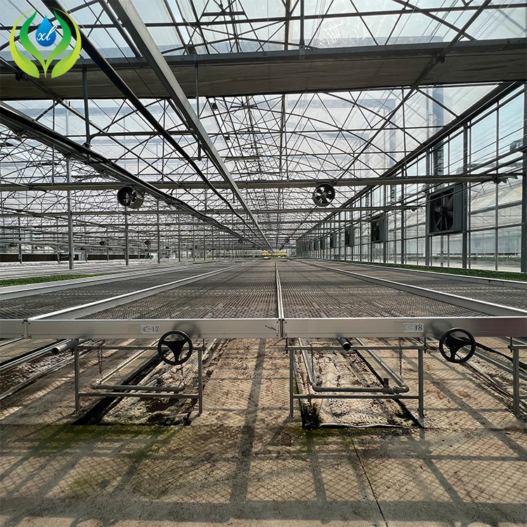 4ft 5ft 6ft rolling benches hydroponic greenhouse systems