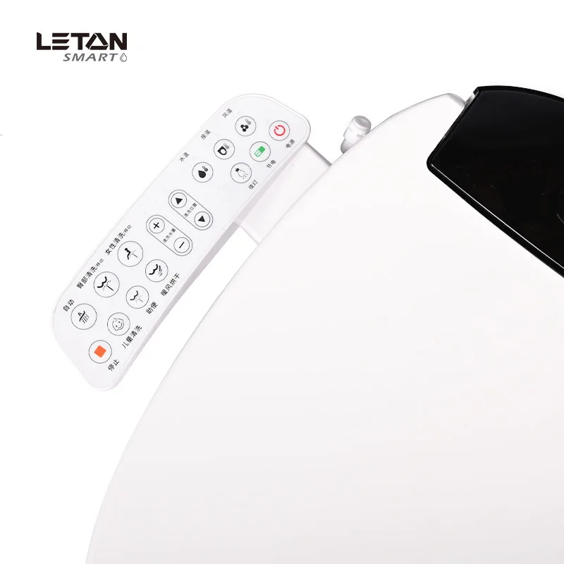 Elongated Smart Commercial Hygienic Warm Water Toilet Seat Automatic Toilet Seat Lid Auto Dual