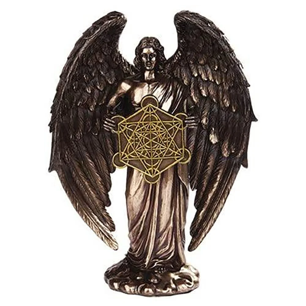 Ангел, православный религиозный памятник Archangel из смолы, Античная бронзовая статуя воина, статуэтка Metatron, иудаизм, хранитель, ангельские статуи
